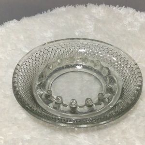 Mid Century Clear Glass Ashtray
